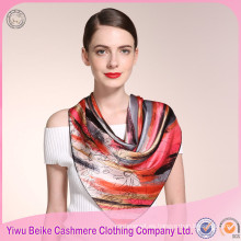 Bufanda de seda colorida de alta calidad de la venta caliente para pintar